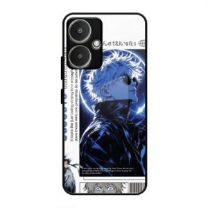 Jujutsu Kaisen Character Poster Glass Case for Redmi 13c 5G