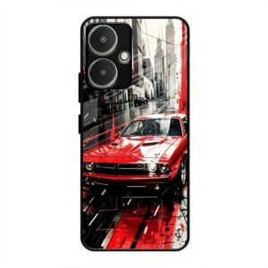 Midnight Cruiser Glass Case for Redmi 13c 5G