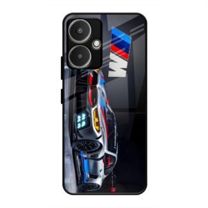 BMW Motorsport Glass Case for Redmi 13c 5G