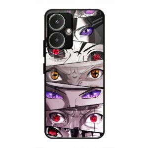Eyes of the Uchiha Clan Glass Case for Redmi 13c 5G