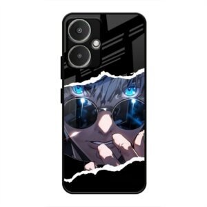 Azure Enigma Glass Case for Redmi 13c 5G