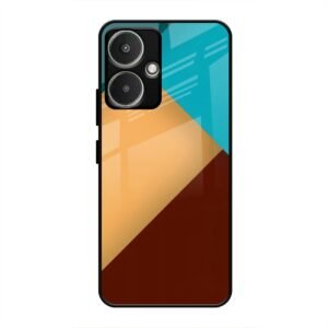 Abstract Color Glass Case for Redmi 13c 5G