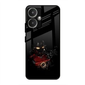 Iron Man Glass Case for Redmi 13c 5G
