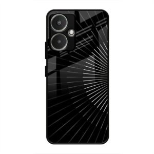 Lines Illusion Glass Case for Redmi 13c 5G