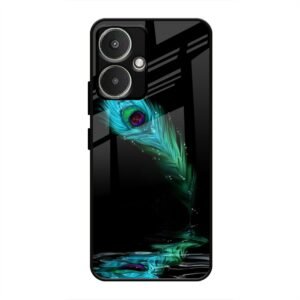 Lord Krishna Glass Case for Redmi 13c 5G