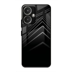Square Illusion Glass Case for Redmi 13c 5G