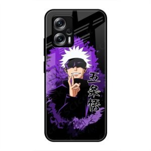Gojo Satoru - The Honored One Glass Case for Redmi K50i