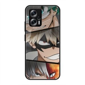 Determined Heroes Glass Case for Redmi K50i