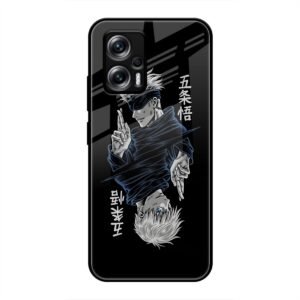 Duality of Satoru Gojo Glass Case for Redmi K50i