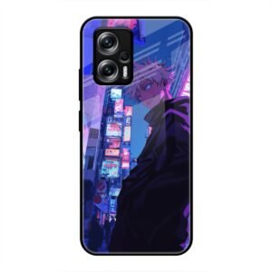 Neon City Streets Glass Case for Redmi K50i