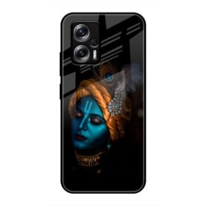 Lord Krishna Glass Case for Redmi K50i