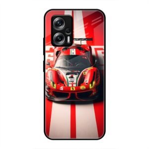 Ferrari Racing Glory Glass Case for Redmi K50i