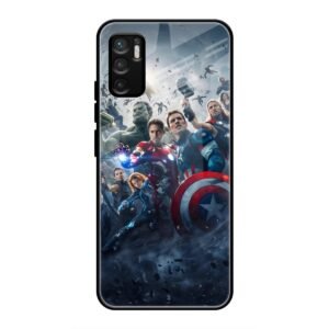 Avengers Glass Case for Redmi Note 10 5g