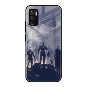 Caption America Glass Case for Redmi Note 10 5g