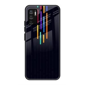 Neon Light Glass Case for Redmi Note 10 5g