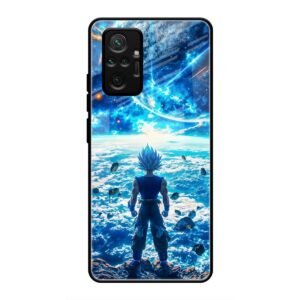 Cosmic Warrior's Resolve Glass Case for Redmi Note 10 Pro