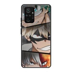 Determined Heroes Glass Case for Redmi Note 10 Pro