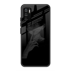 A boy Thinking Glass Case for Redmi Note 10t