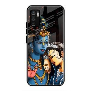 Radhe & Krishna Glass Case for Redmi Note 10t