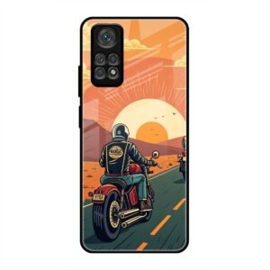Wheels & Wanderlust Glass Case for Redmi Note 11