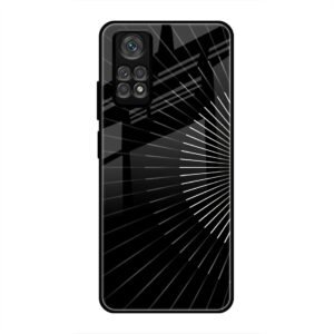 Lines Illusion Glass Case for Redmi Note 11