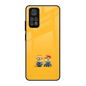 Minions Love Glass Case for Redmi Note 11