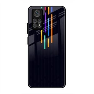 Neon Light Glass Case for Redmi Note 11