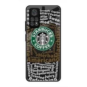 Starbucks Coffee Name Glass Case for Redmi Note 11