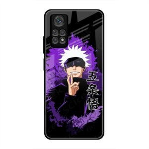 Gojo Satoru - The Honored One Glass Case for Redmi Note 11 Pro