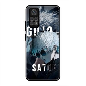 Gojo Satoru Anime Art Glass Case for Redmi Note 11 Pro
