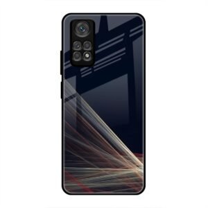 Waves Printed Glass Case for Redmi Note 11 Pro
