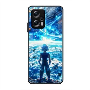 Cosmic Warrior's Resolve Glass Case for Redmi Note 11t