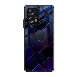 3D Square Glass Case for Redmi Note 11t
