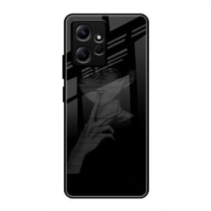 A boy Thinking Glass Case for Redmi Note 12 4g
