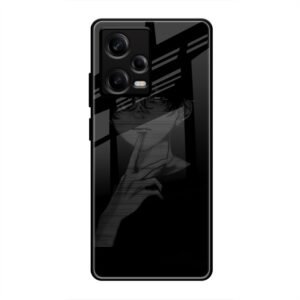 A boy Thinking Glass Case for Redmi Note 12 5g