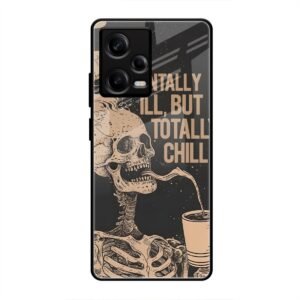 Skeleton Chill Glass Case for Redmi Note 12 Pro