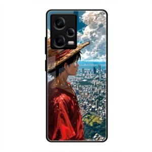 Straw Hat Overlooking the City Glass Case for Redmi Note 12 Pro