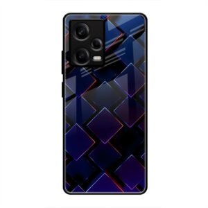 3D Square Glass Case for Redmi Note 12 Pro
