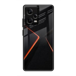 Abstract Line Glass Case for Redmi Note 12 Pro