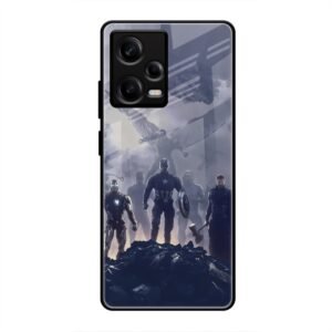 Caption America Glass Case for Redmi Note 12 Pro