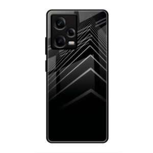 Square Illusion Glass Case for Redmi Note 12 Pro