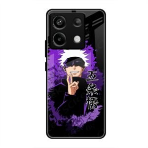 Gojo Satoru - The Honored One Glass Case for Redmi Note 13 5g