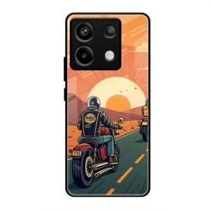 Wheels & Wanderlust Glass Case for Redmi Note 13 5g