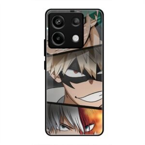 Determined Heroes Glass Case for Redmi Note 13 5g