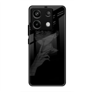 A boy Thinking Glass Case for Redmi Note 13 5g