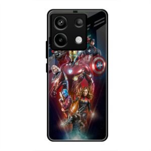 All avengers Glass Case for Redmi Note 13 5g