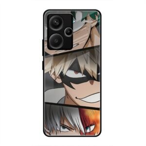 Determined Heroes Glass Case for Redmi Note 13 Pro