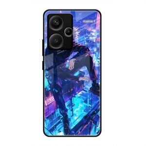 Cyberpunk Vigilante Glass Case for Redmi Note 13 Pro