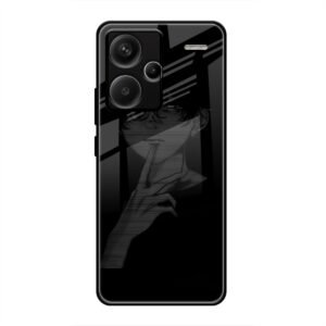 A boy Thinking Glass Case for Redmi Note 13 Pro