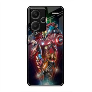 All avengers Glass Case for Redmi Note 13 Pro